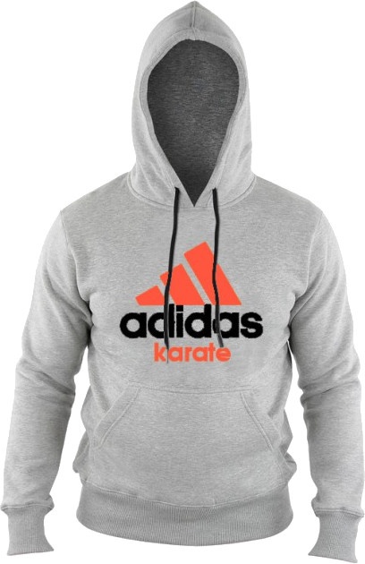 grey and orange adidas hoodie