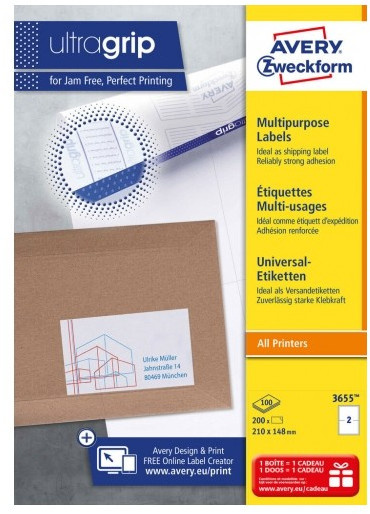 labels Zweckform 210 x 148 mm paper 200 pcs