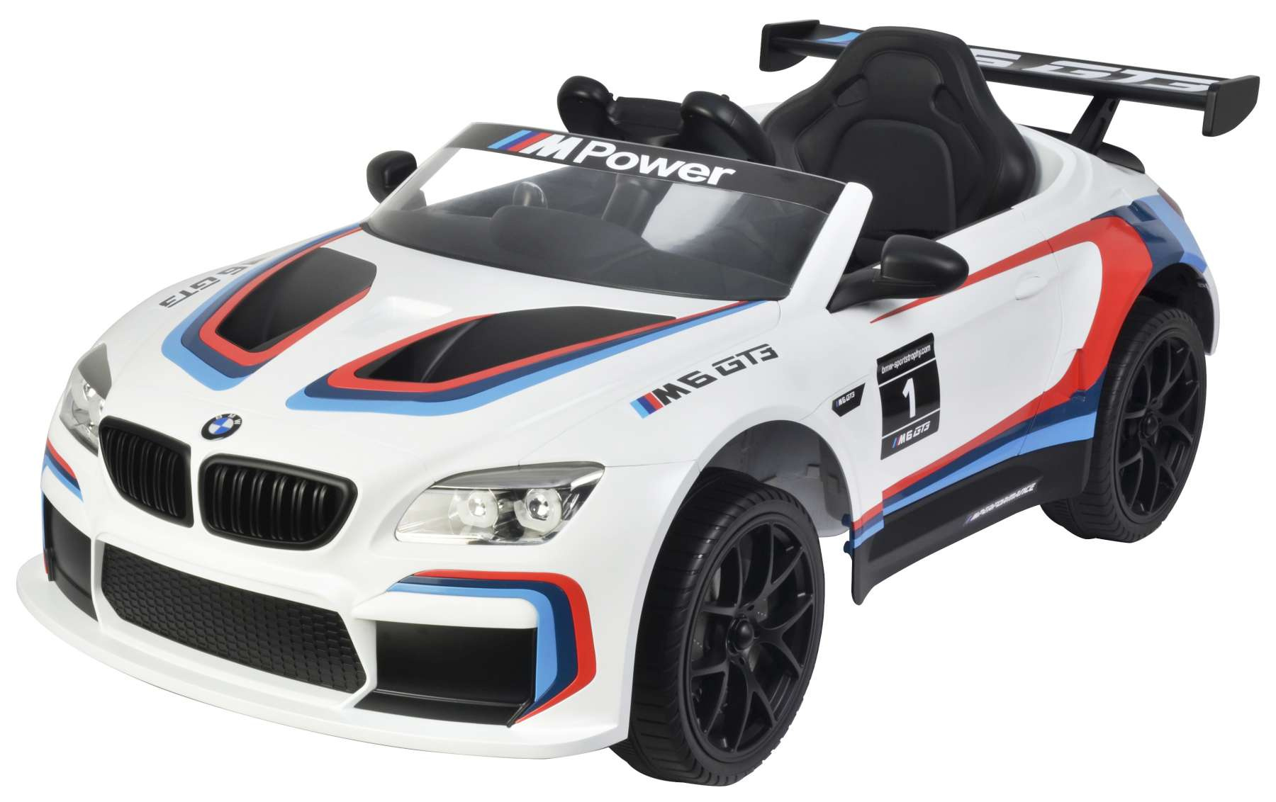 BMW voiture électrique pour enfants M6 GT3 12V blanc