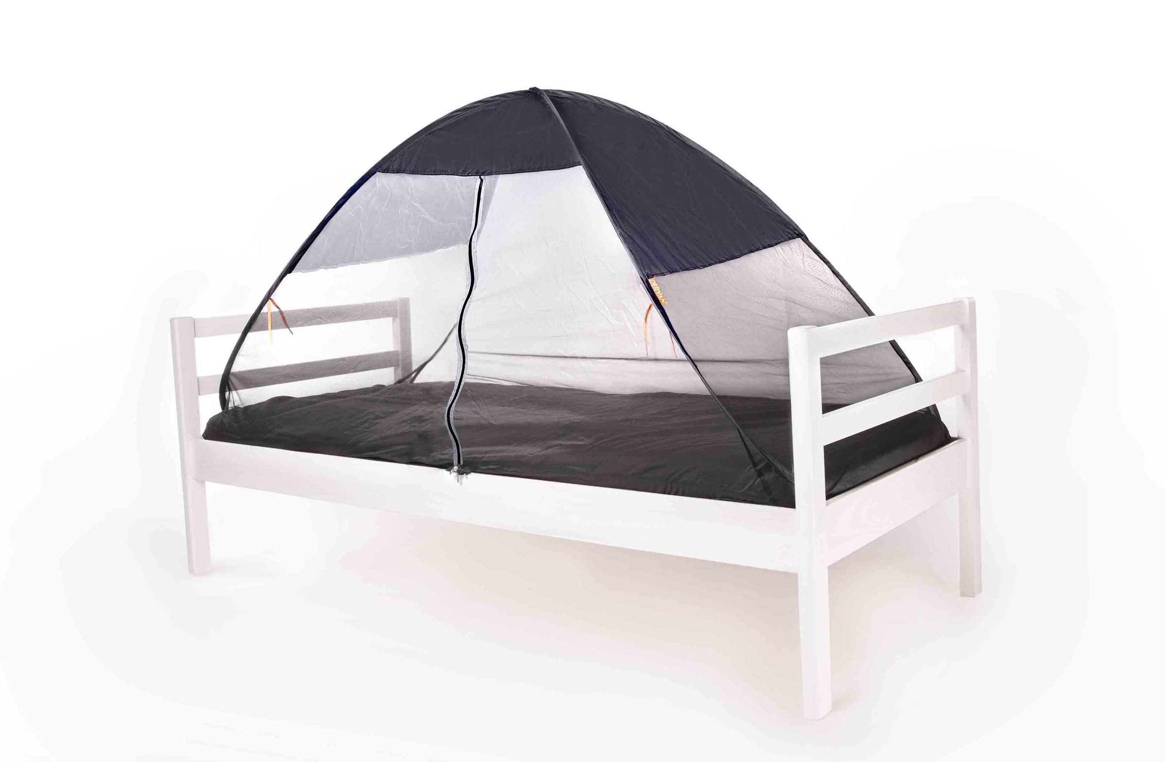 grey bed tent