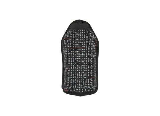 refroidisseur de vin mots croisés 23 x 16 cm polyester noir