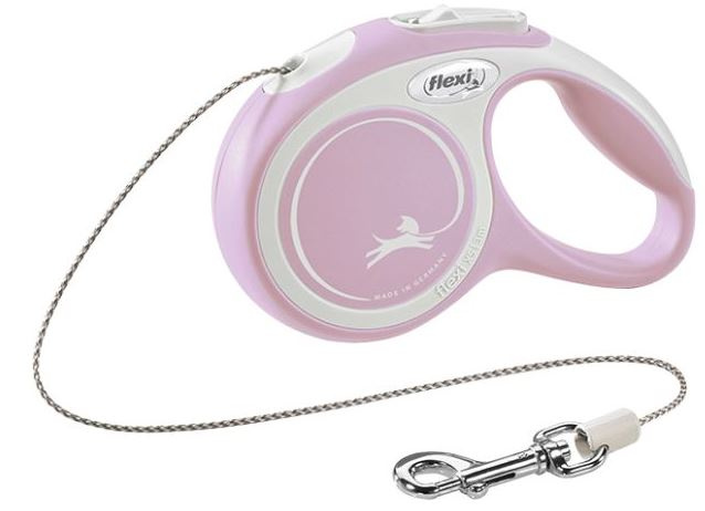 pink flexi lead