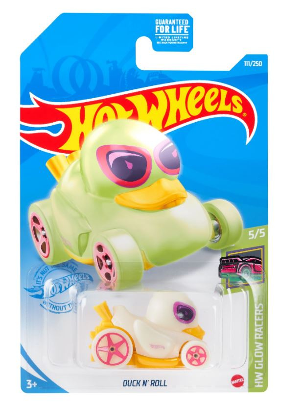 Hot Wheels Car Glow Racers Duck N Roll 7 Cm Glow In The Dark Twm Tom Wholesale Management