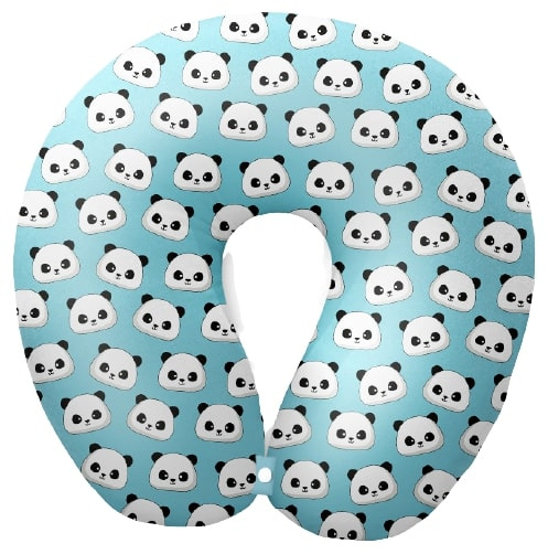 lime green store travel pillow