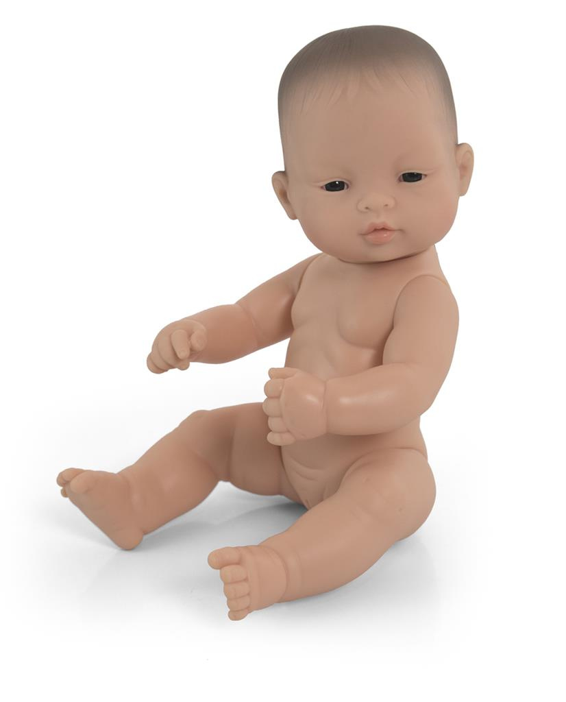 Miniland babypuppe asiatisches Mädchen 32 cm leer 