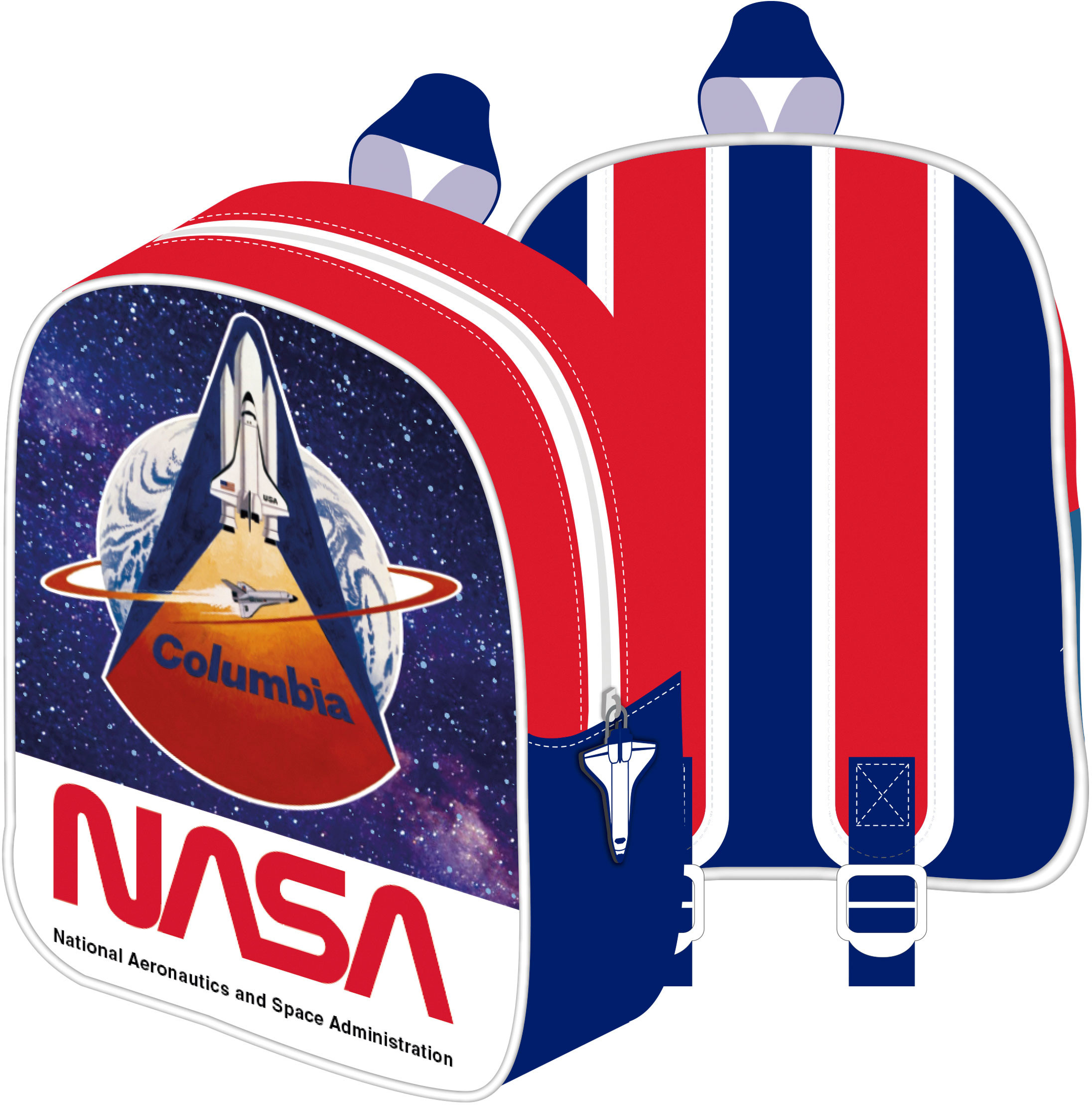 white nasa backpack