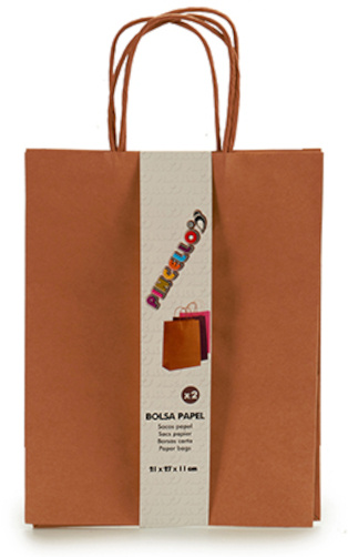 large brown gift bolsas