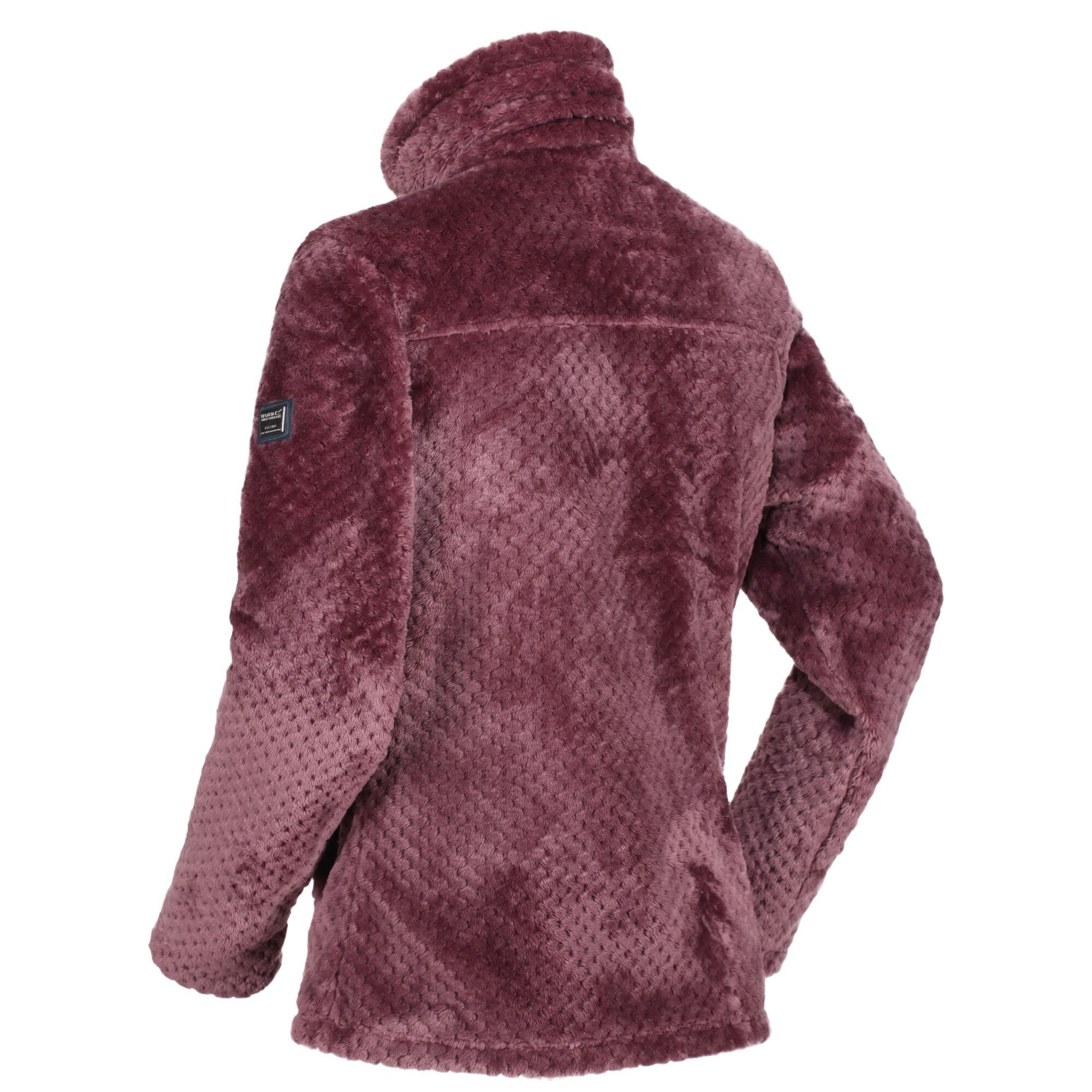 wine colored fleece jacket