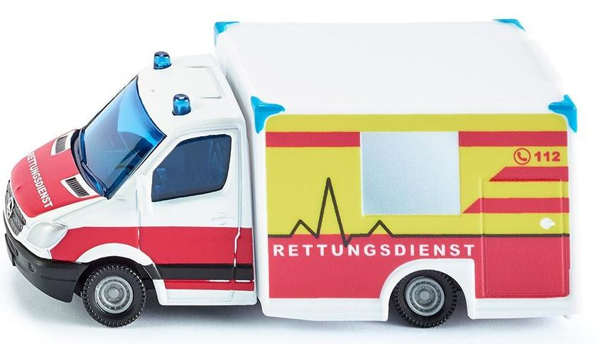 Rettungswagen weiß/rot 