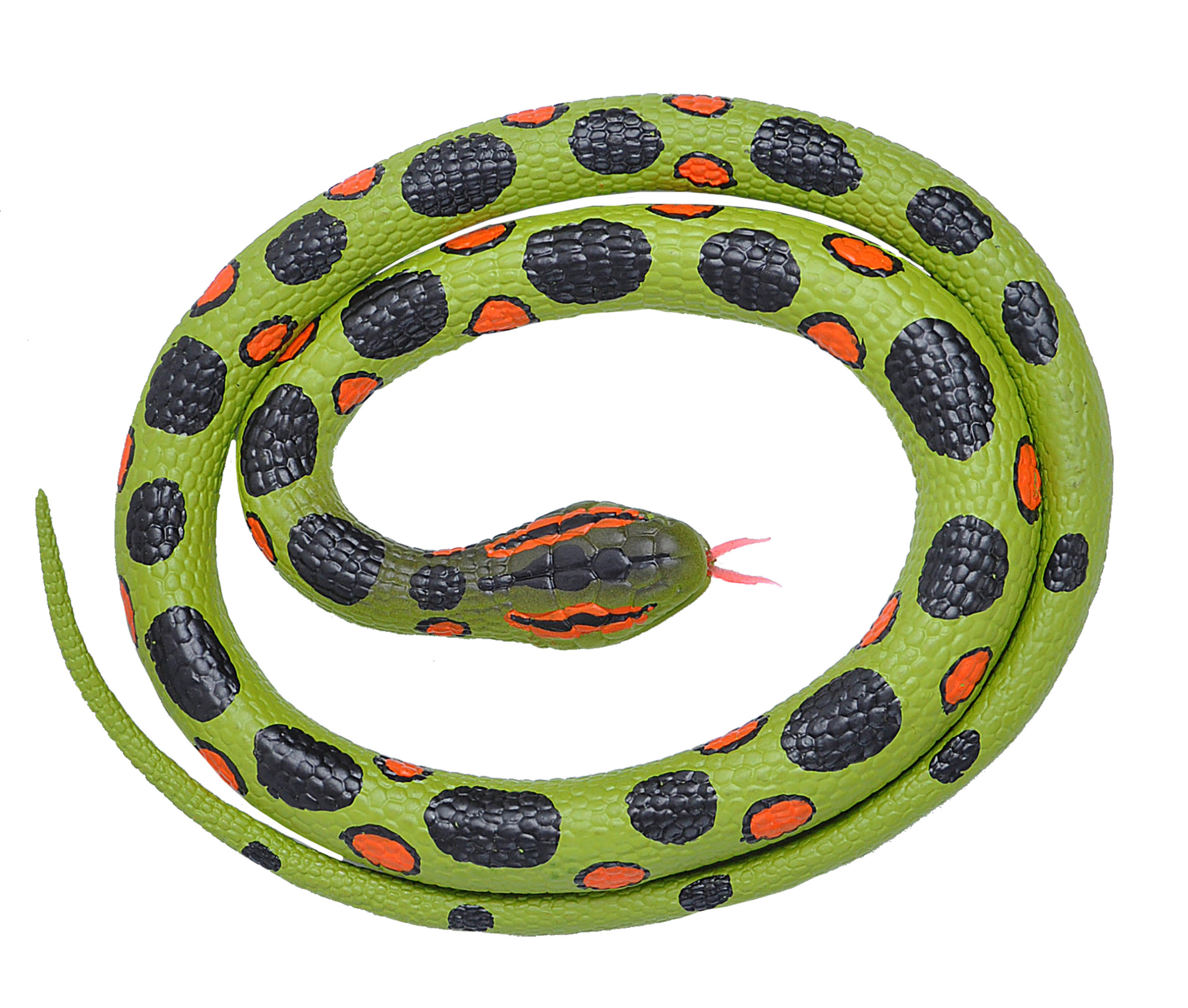 Wild Republic serpiente Anaconda junior 117 cm de goma verde/negro