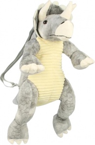 yellow triceratops backpack