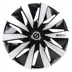 4er Satz Radkappen Sparco Treviso 15 Zoll ABS schwarz-silber Radzierblenden 4er Satz Radkappen Sparco Treviso 15 Zoll ABS schwarz-silber Radzierblenden