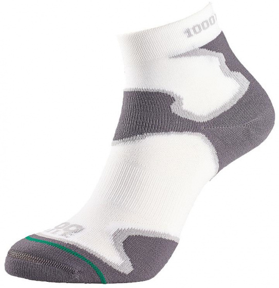 1000 Mile športové ponožky Fusion Anklet pánske bavlnené biela/sivá mt 39-42