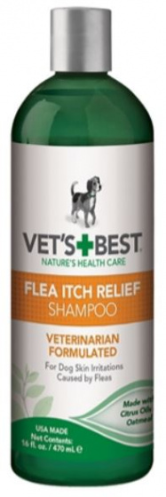 Vet's Best šampón proti blchám Flea Itch Relief 470 ml zelený