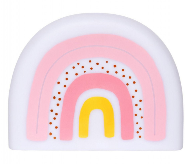 A Little Lovely Company nočné svetlo Rainbow 24,5 cm PVC biele