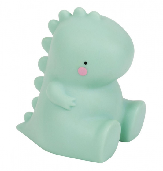 A Little Lovely Company nachtlamp T Rex 12,5 cm PVC groen A Little Lovely Company nachtlamp T Rex 12,5 cm PVC groen