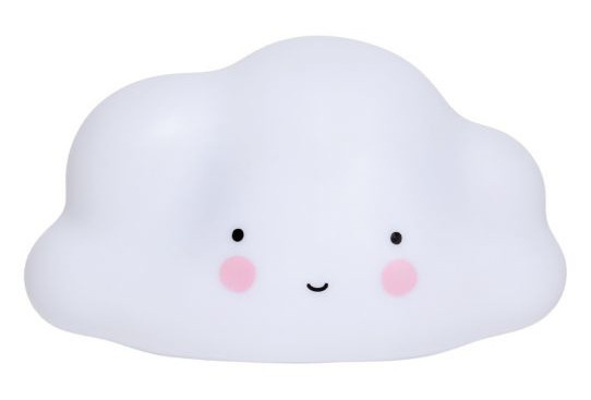 A Little Lovely Company nachtlamp Wolkje 24,5 cm PVC wit A Little Lovely Company nachtlamp Wolkje 24,5 cm PVC wit