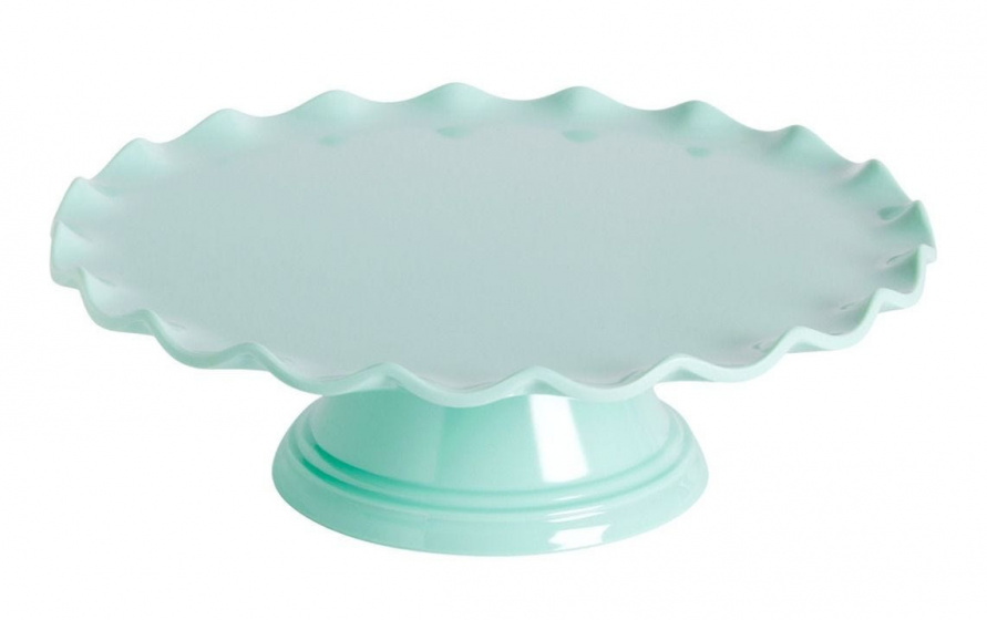 A Little Lovely Company taartplateau 27,5 cm melamine mintgroen A Little Lovely Company taartplateau 27,5 cm melamine mintgroen