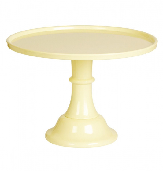 A Little Lovely Company taartplateau 30 cm melamine geel A Little Lovely Company taartplateau 30 cm melamine geel