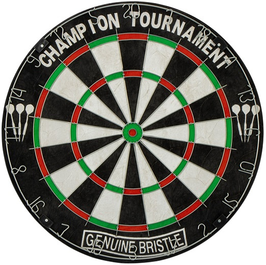 dartboard Classic 45 x 3,5 cm sisal black/white