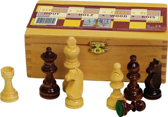 wooden chess pieces 87 mm