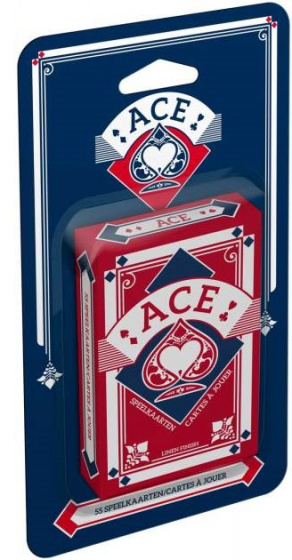 ACE speelkaarten franse voorkanten rood