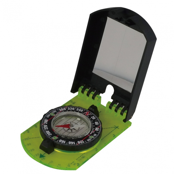 folding compass 13 cm green/black