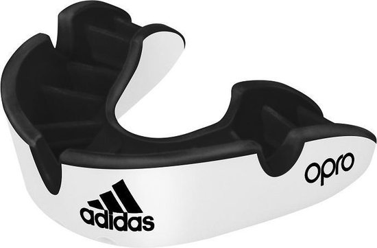 mouth guard Opro Gen4 Silver junior rubber White