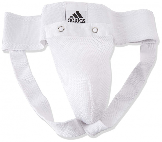 adidas krížový chránič / tok pánsky biely veľkosť L
