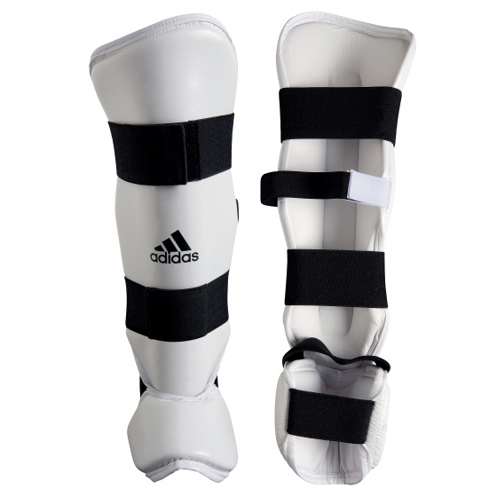 adidas taekwondo scheen en wreefbeschermers wit maat M