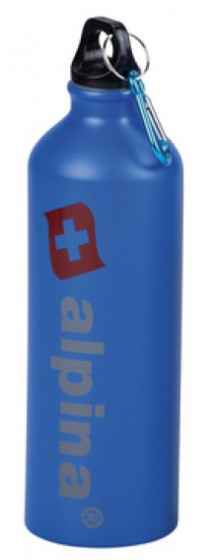 drinking bottle 750 ml aluminium blue 2-piece