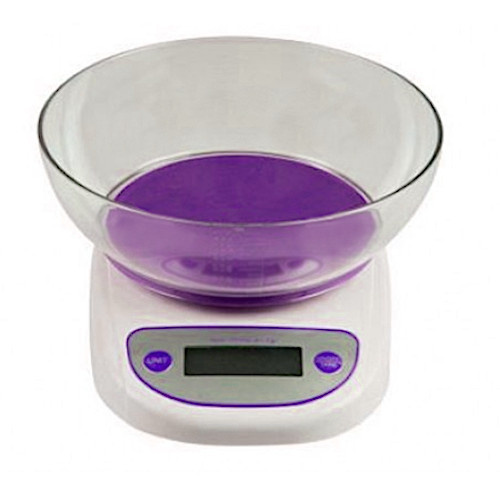 Alpina kuchynská váha do 5 kg +/- 2 gramy fialová