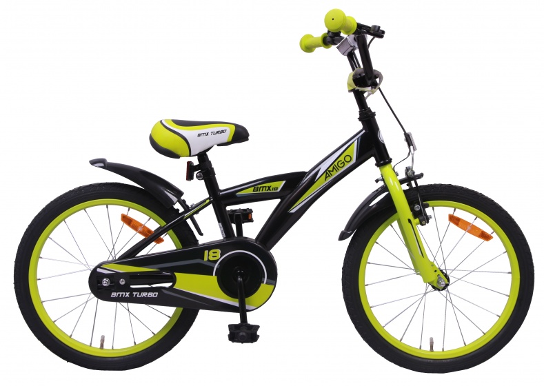 Amigo - Bmx Turbo 18 Inch 25 Cm Jongens Terugtraprem Zwart kopen?