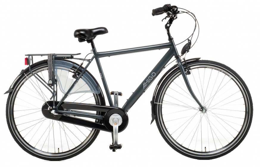 Amigo Bright s 28 Inch 56 Cm Heren 3v V brakes Antraciet - Foto 1