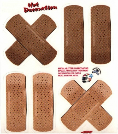 TOM fietsstickers band aid bruin