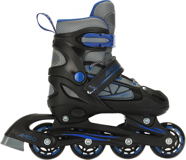Inline Skates Fuse Boys polypropylene black/blue mt 30/33