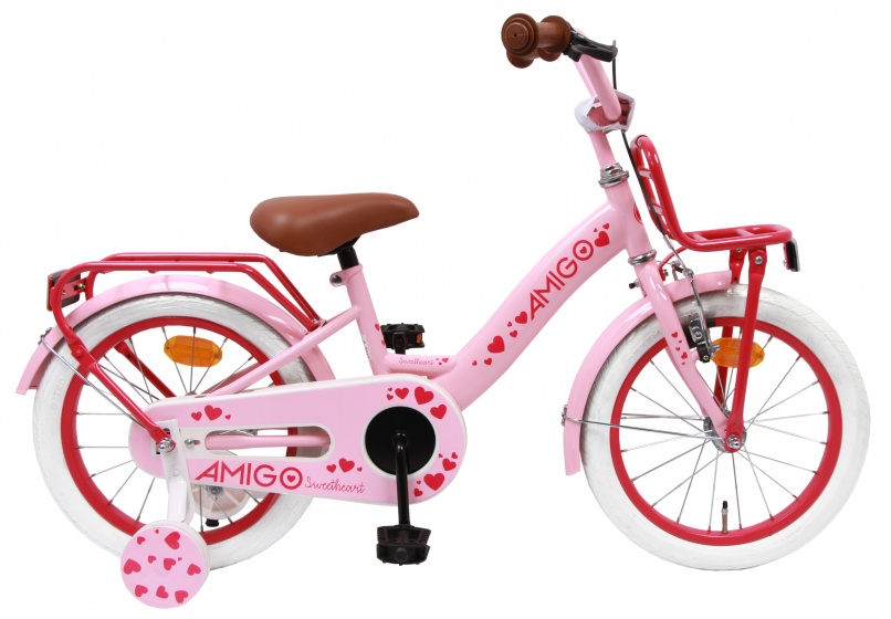 Amigo - Sweetheart 16 Inch 22 Cm Meisjes Terugtraprem Roze kopen?