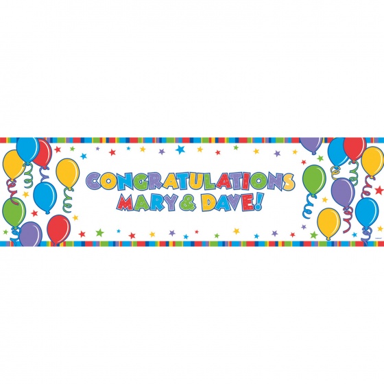 Amscan nastaviteľný party banner viacfarebný 760 cm