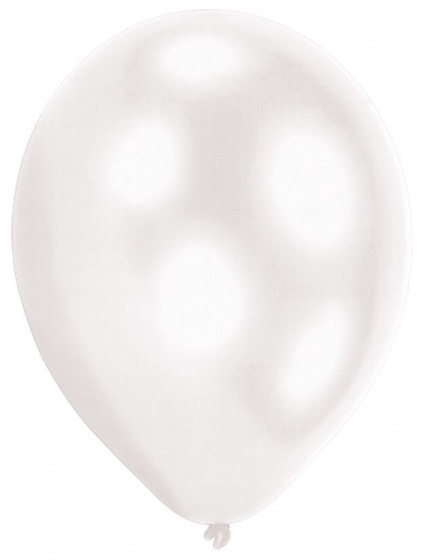 Amscan balón led 27,5 cm latex biely 5 kusov