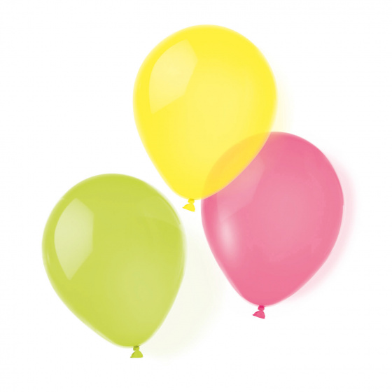 Amscan balóniky Neon 25,4 cm latex 8 kusov