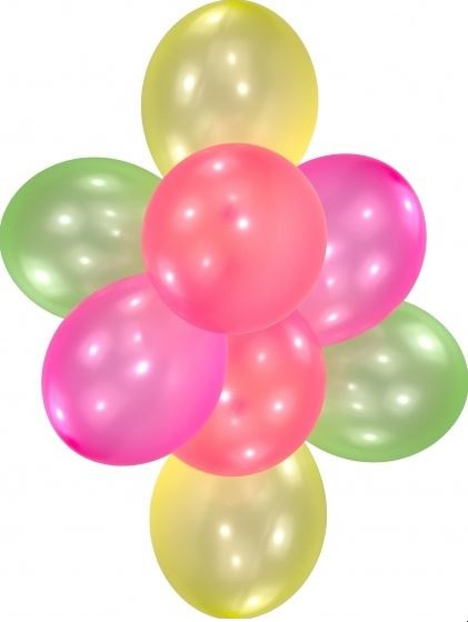 Amscan balóniky Neon 27,5 cm latex 10 kusov