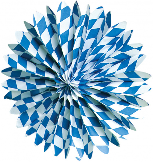 Amscan dekoračný rad octoberfest 50 cm papier modrá/biela