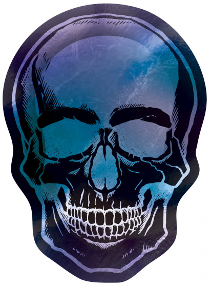 Amscan párty taniere kostra 25 cm papier fialový 8 kusov