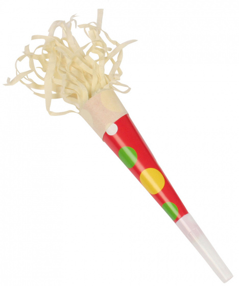 Amscan party klaksón karneval junior 22 cm papier červený/béž