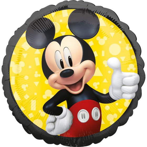 Amscan fóliový balón Mickey Mouse 43 cm čierno/žltý