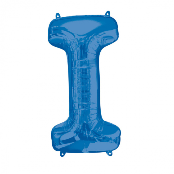 Amscan folieballon letter i 45 x 81 cm blauw