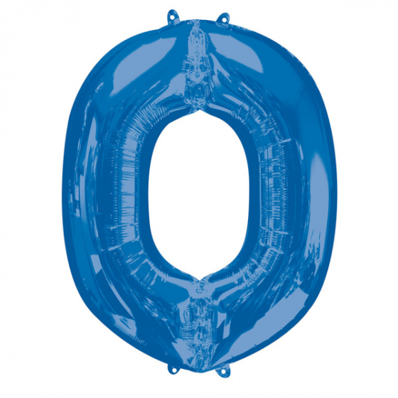 Amscan folieballon letter o 66 x 83 cm blauw