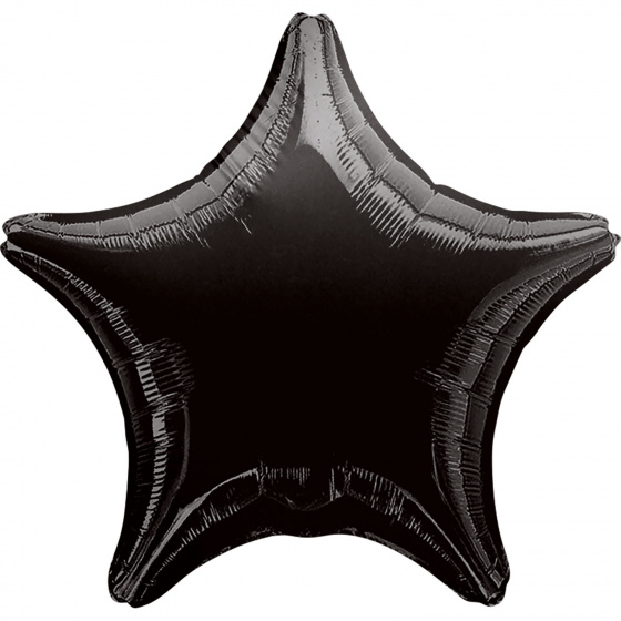 Amscan fóliový balónik hviezda 48 cm čierny