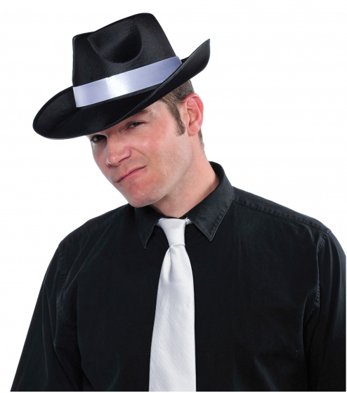 Amscan klobúk Gangster Roaring 20's 33 cm filc čierny jednovel