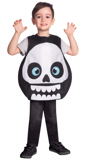 Amscan detský kostým kostra junior čierna/biela veľkosť 4-6 rokov